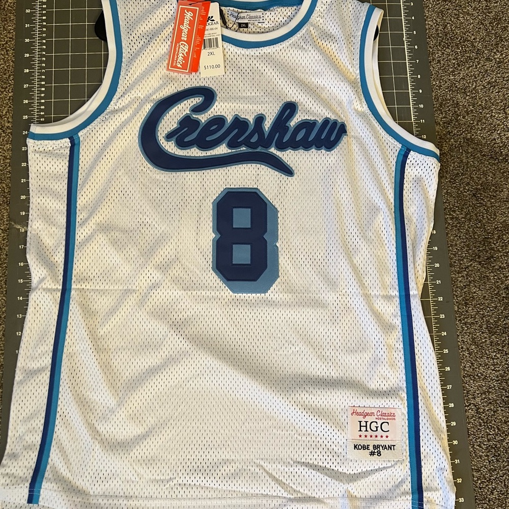 White and Blue Crenshaw Jersey